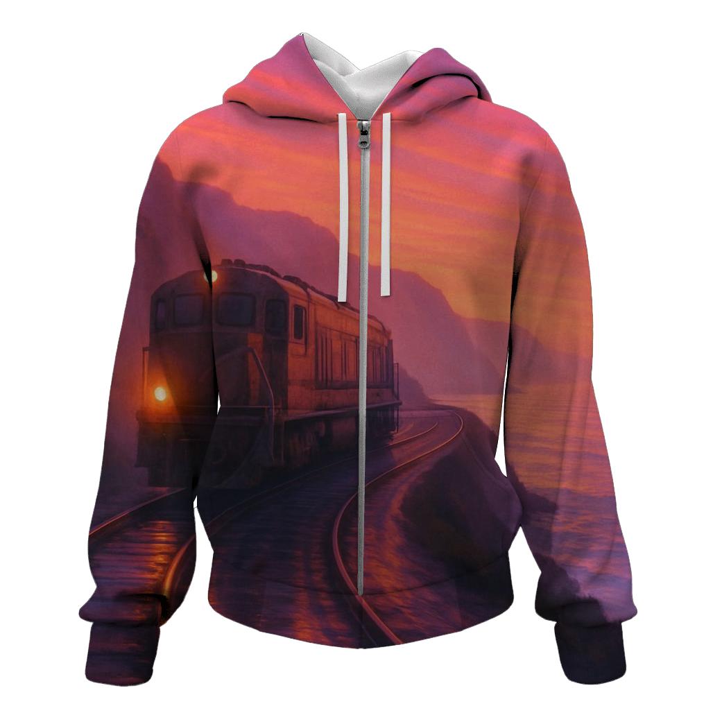 Dusklight Train Passage premium hoodies