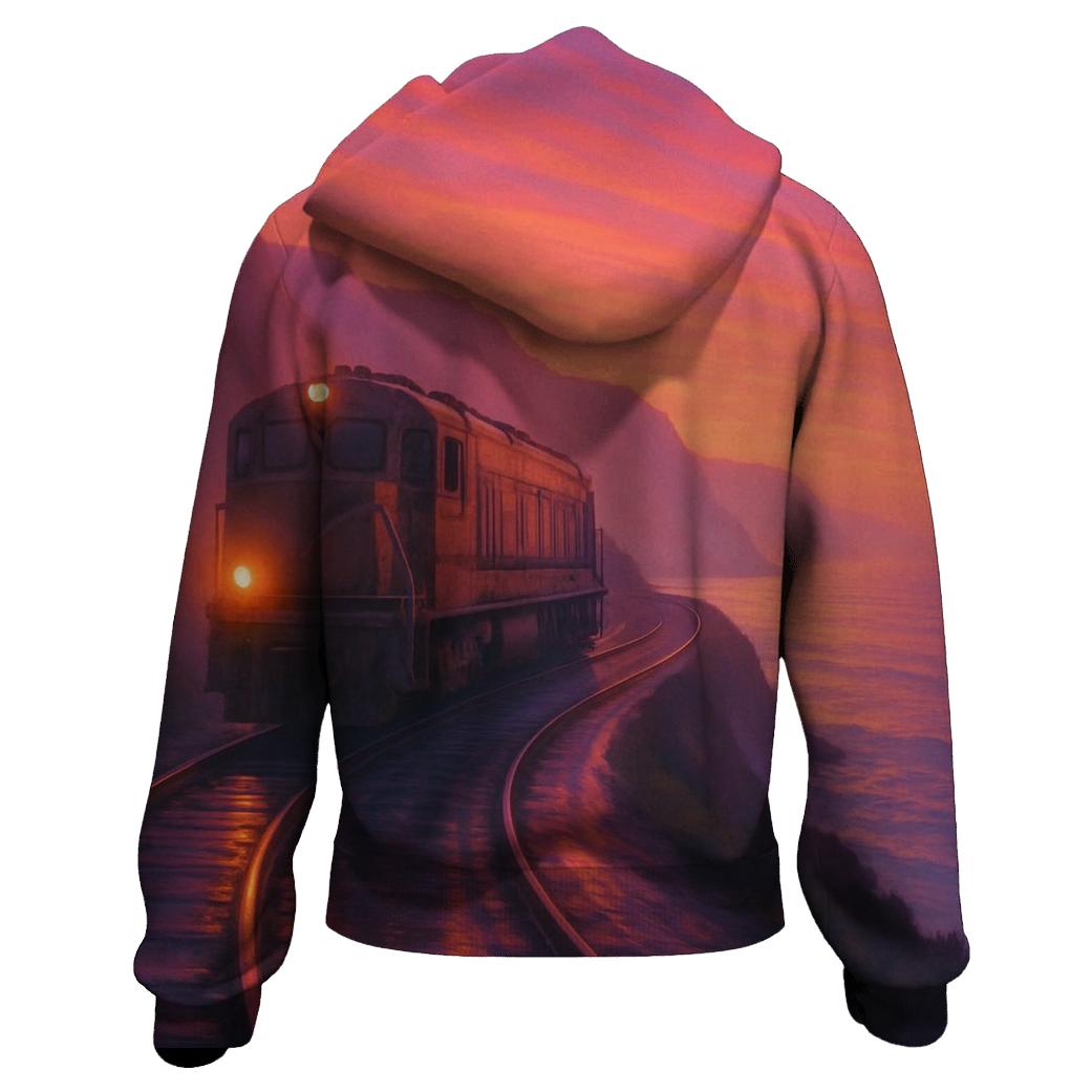 Dusklight Train Passage premium hoodies
