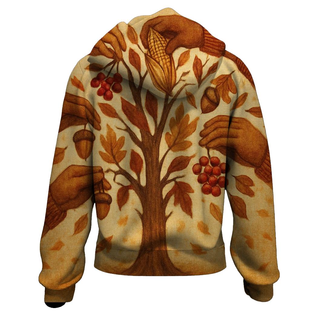 Thankful Tree Of Hands pullover hoodies