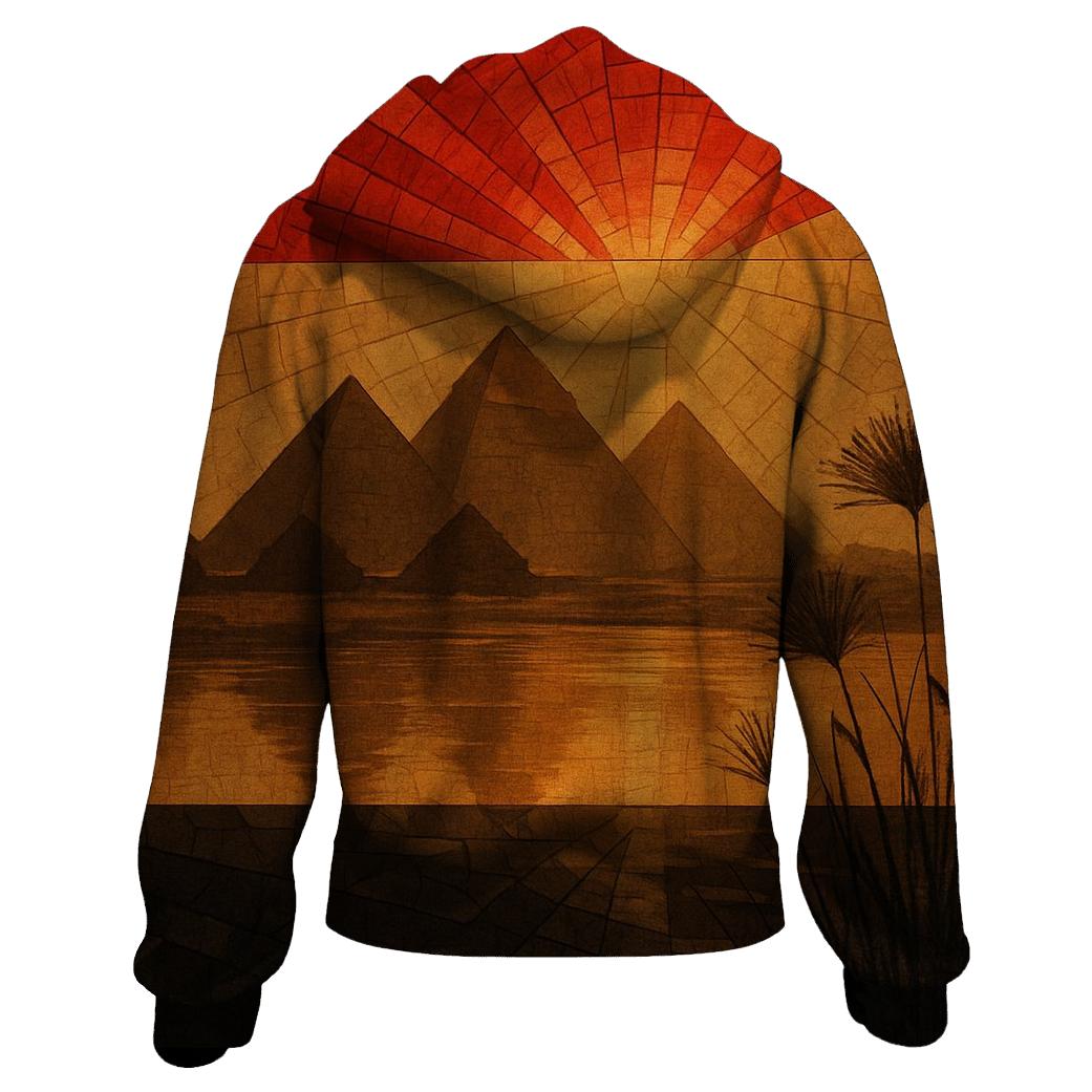 Nile Sun Mosaic zip-up hoodies