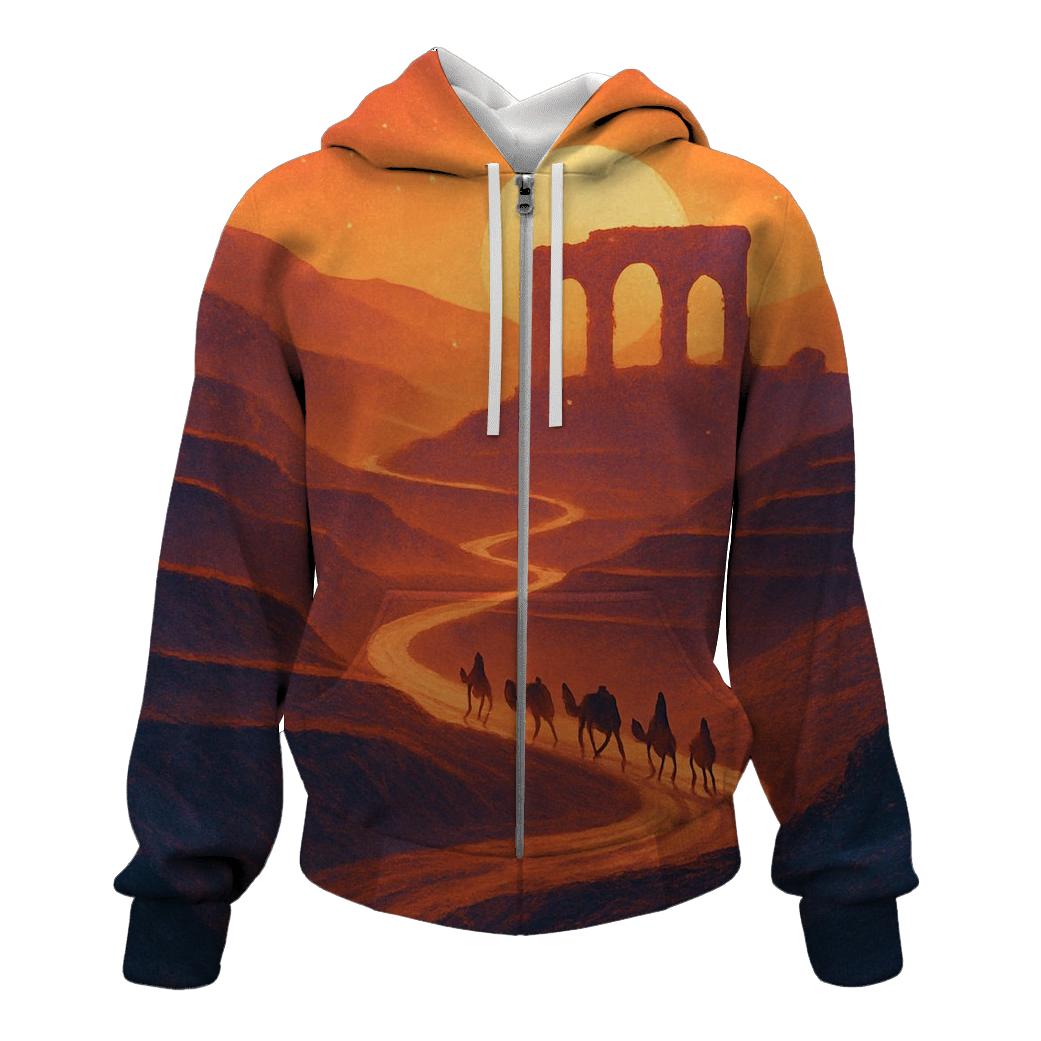 Silk Road Sundown hoodie designs