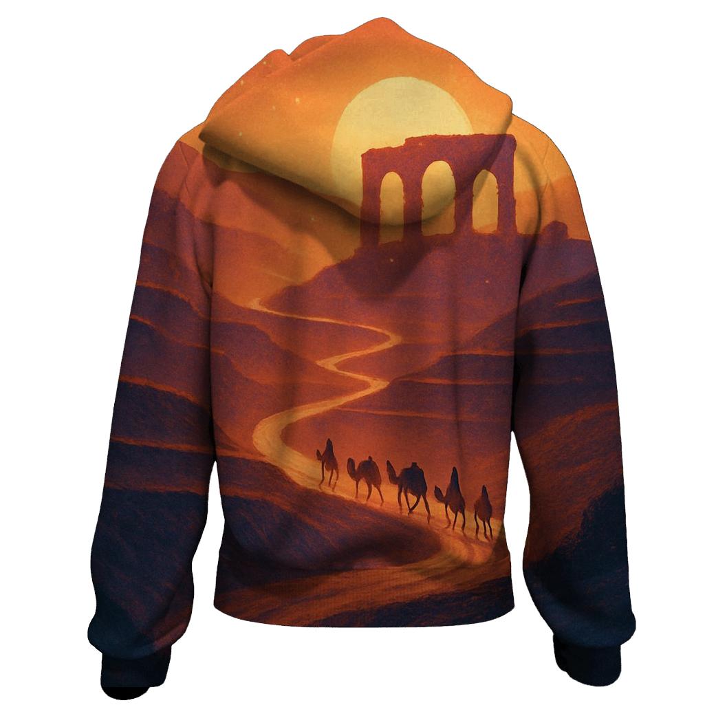 Silk Road Sundown hoodie designs
