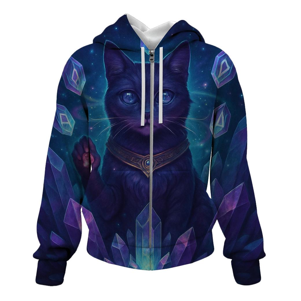 Crystal Oracle Cat hoodies fashion