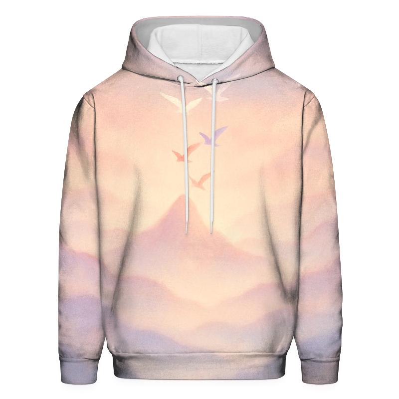 Pastel Mist Mountains pullover hoodies