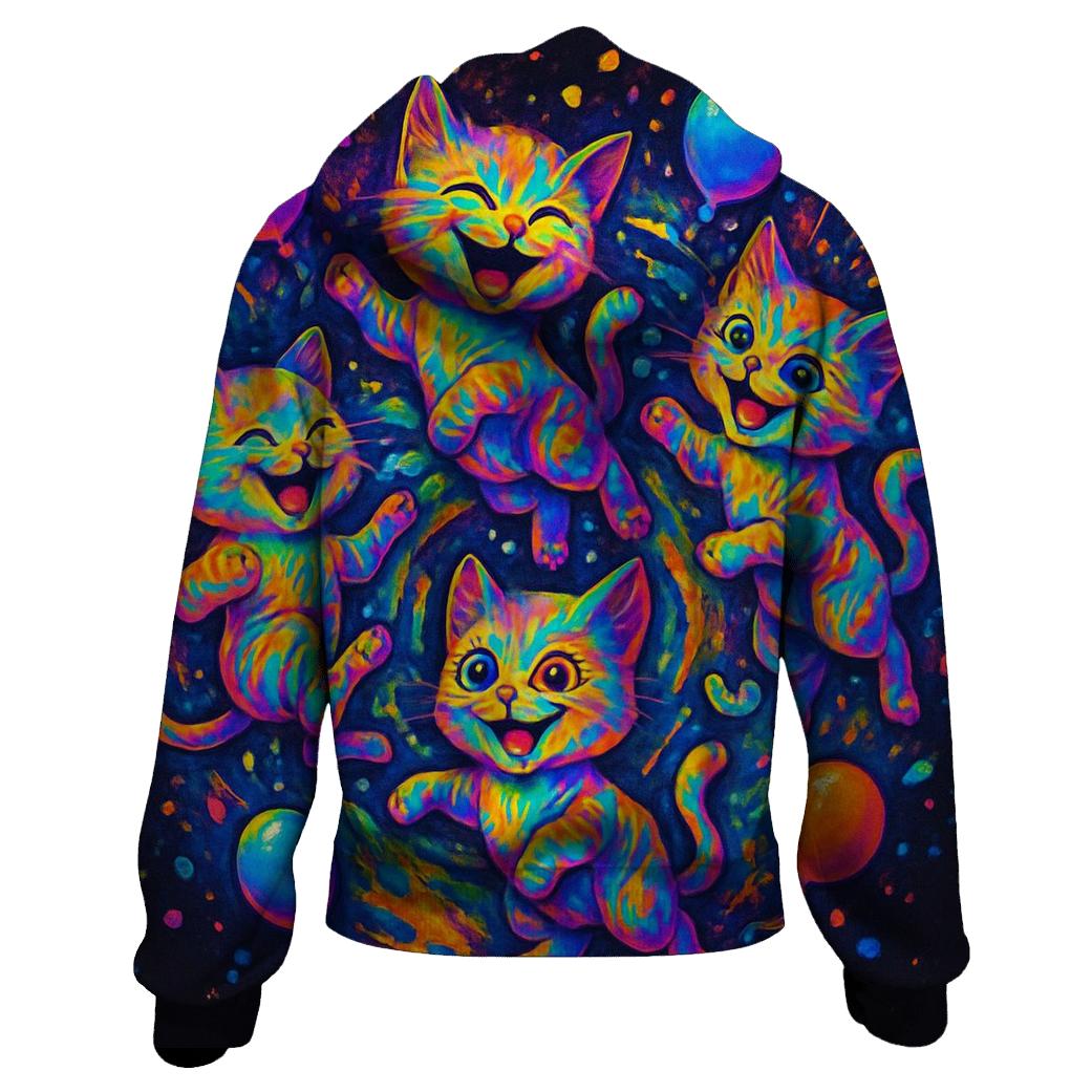 Psychedelic Party Kittens hoodie designs