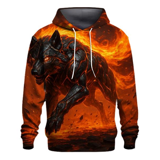Solar Forge Wolf graphic hoodies