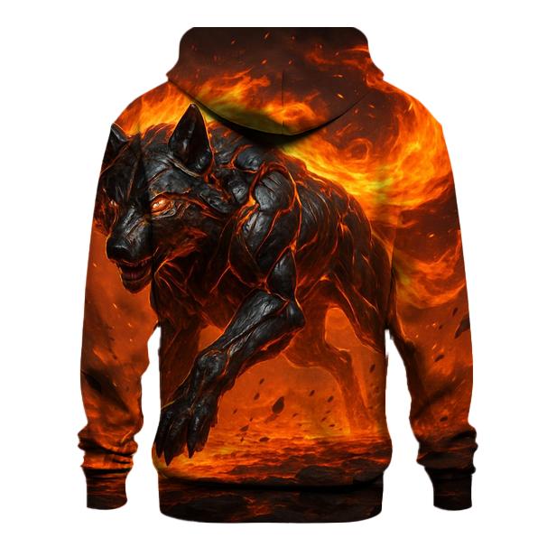 Solar Forge Wolf graphic hoodies