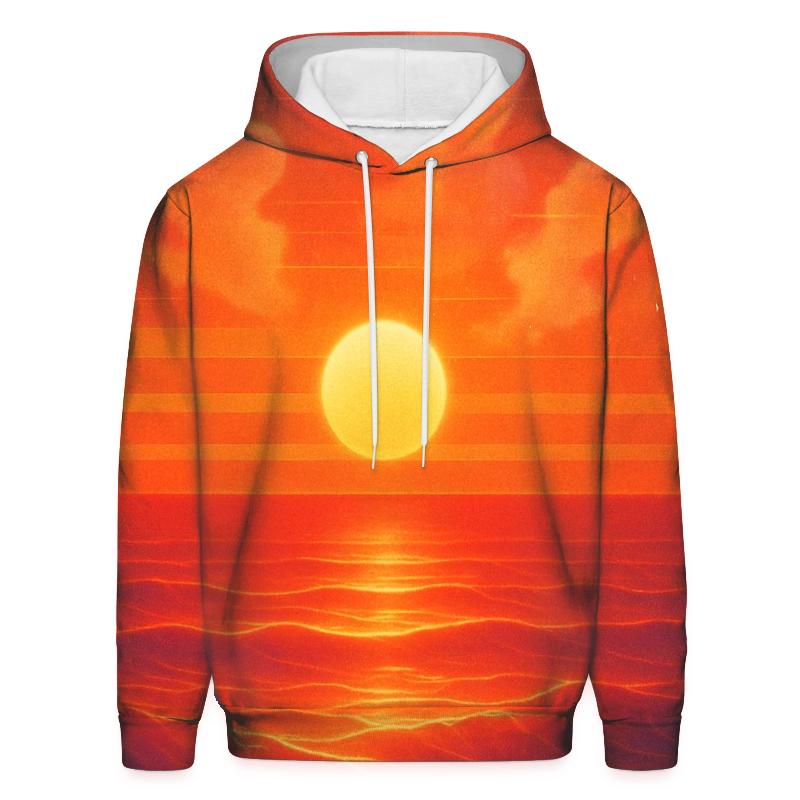 Vaporwave Sunset Drift lightweight hoodies