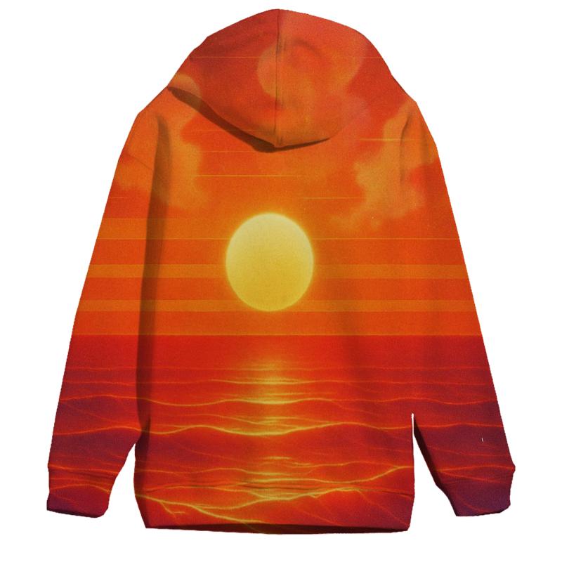 Vaporwave Sunset Drift lightweight hoodies