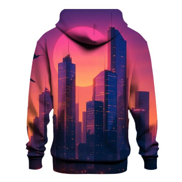 Violet Skyline Echo printed hoodies