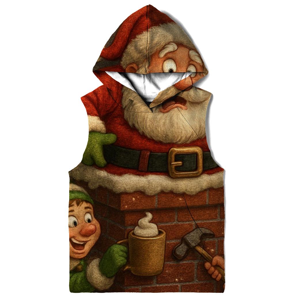 Santa Stuck Chimney Remix hoodie designs