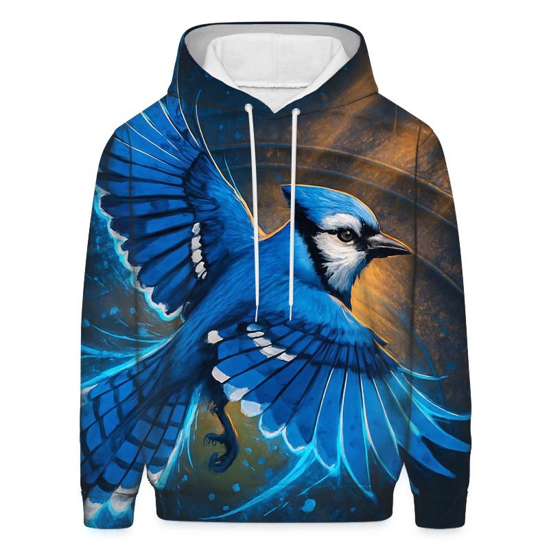 Blue Jay Over Lights designer hoodies