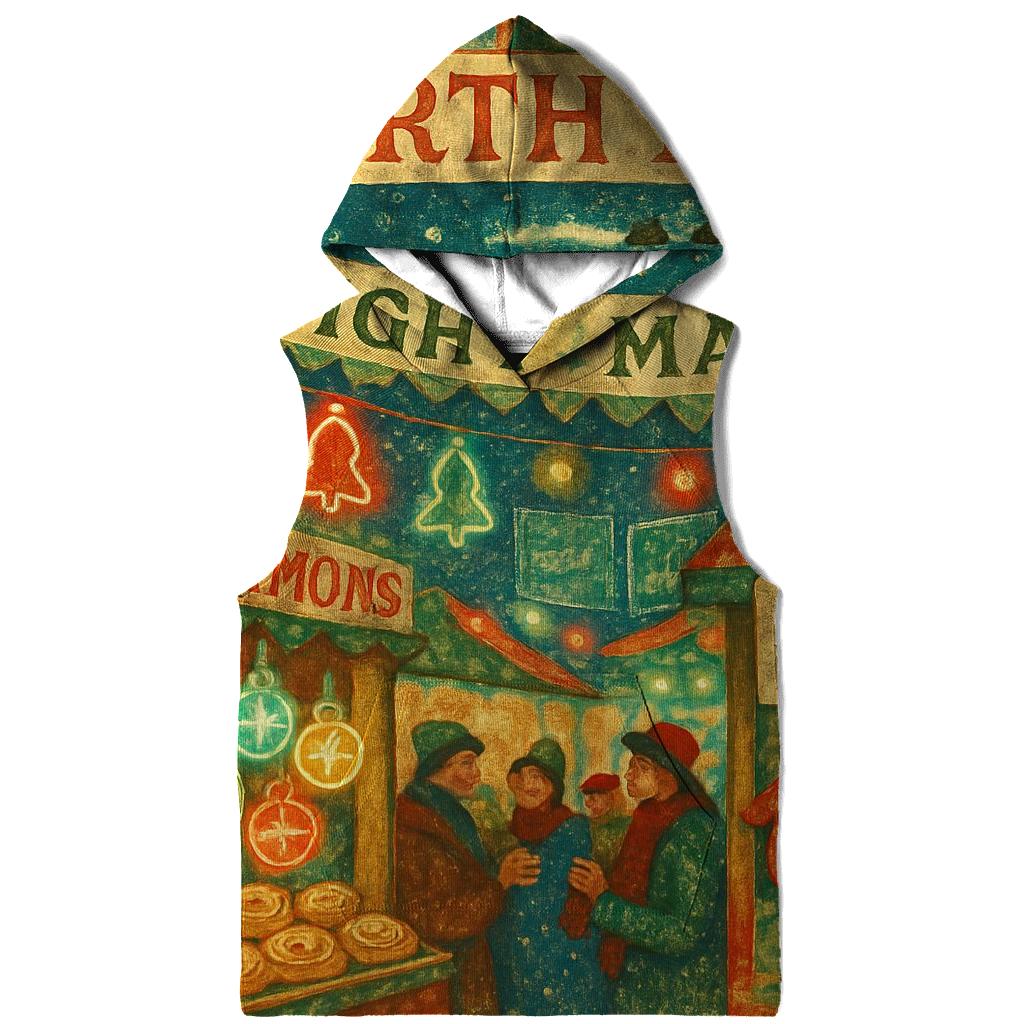 North Pole Night Market graphic hoodies
