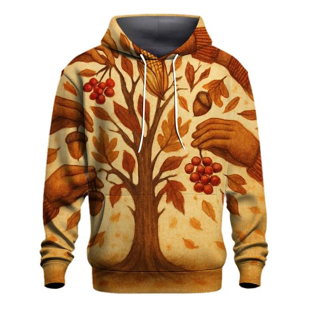 Thankful Tree Of Hands graphic hoodies