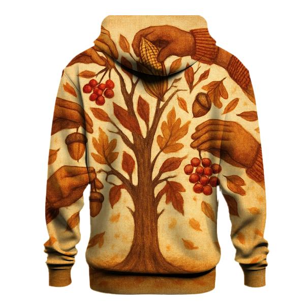 Thankful Tree Of Hands graphic hoodies