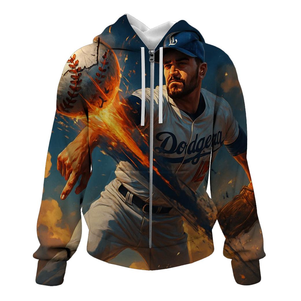 Sunset Fastball Surge graphic hoodies