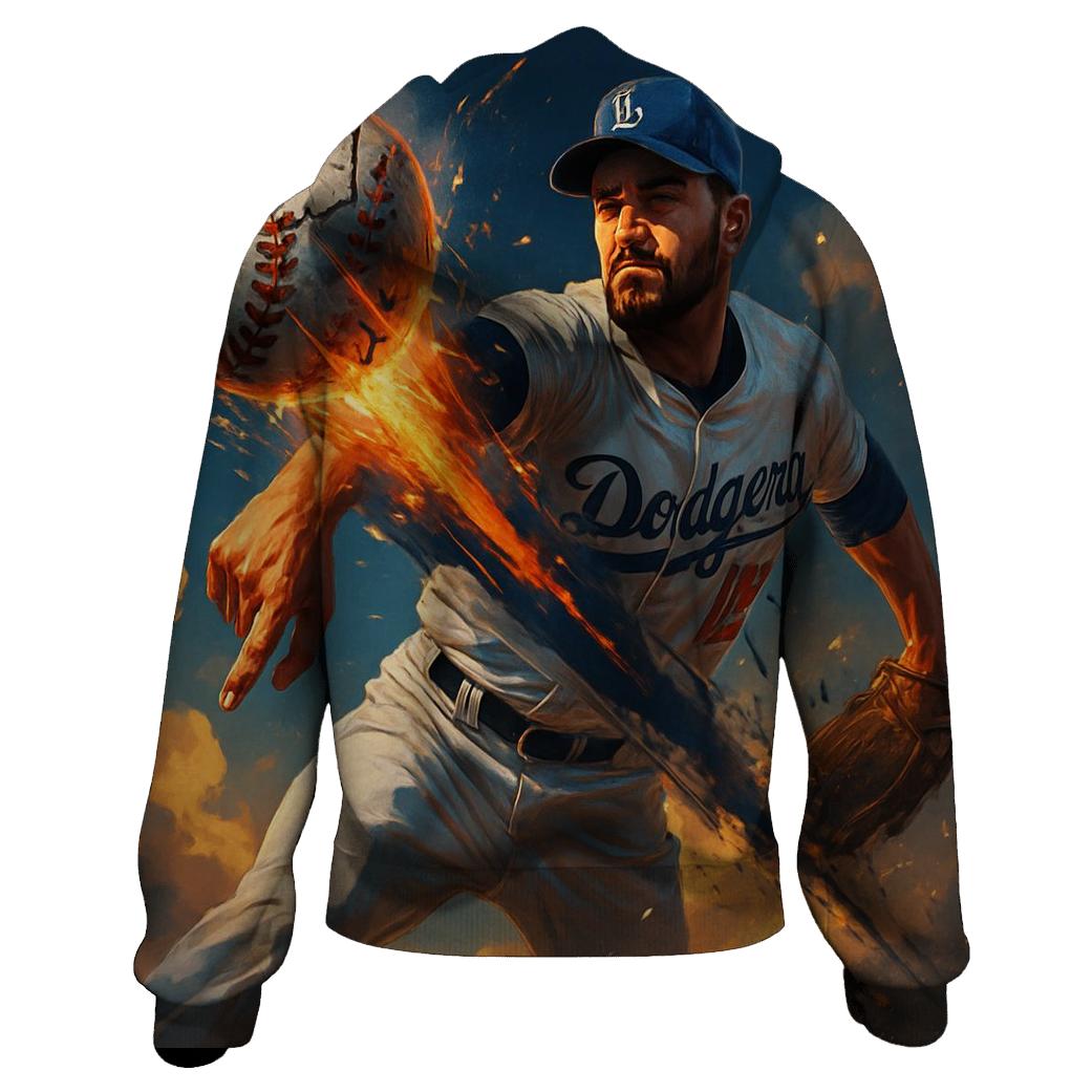 Sunset Fastball Surge graphic hoodies
