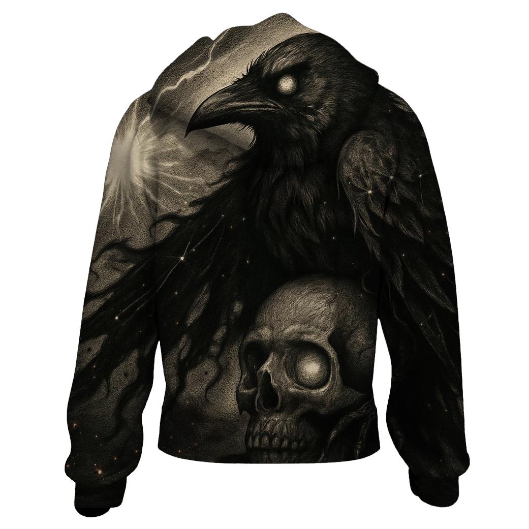 Raven Over Ruptured Sky premium hoodies