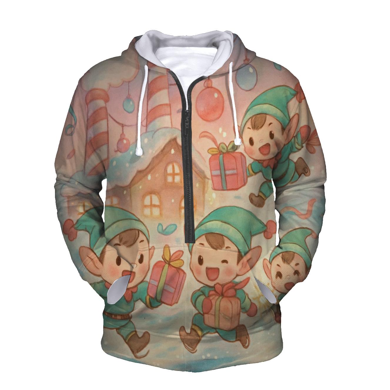 Elf Workshop Skate Rink premium hoodies