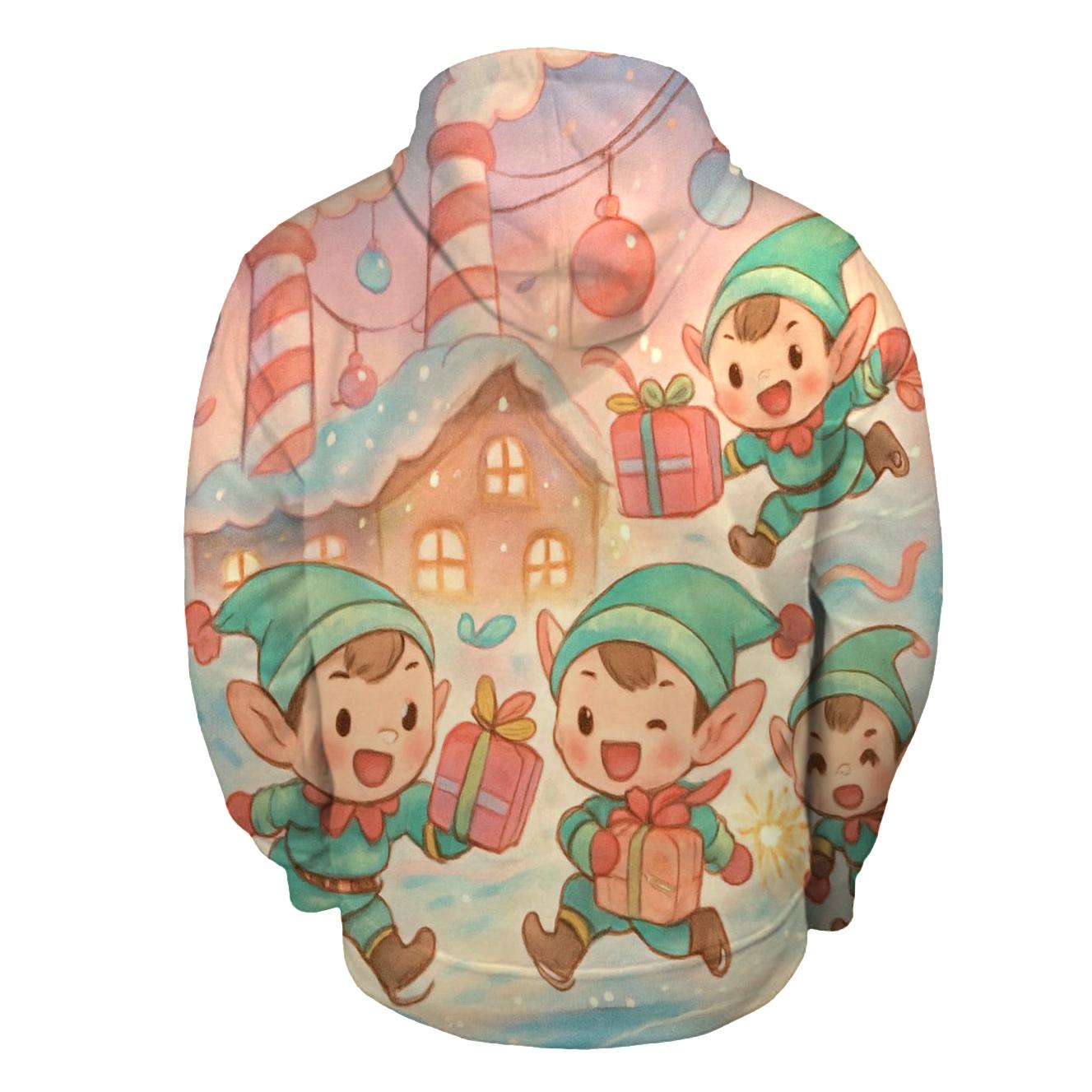 Elf Workshop Skate Rink premium hoodies