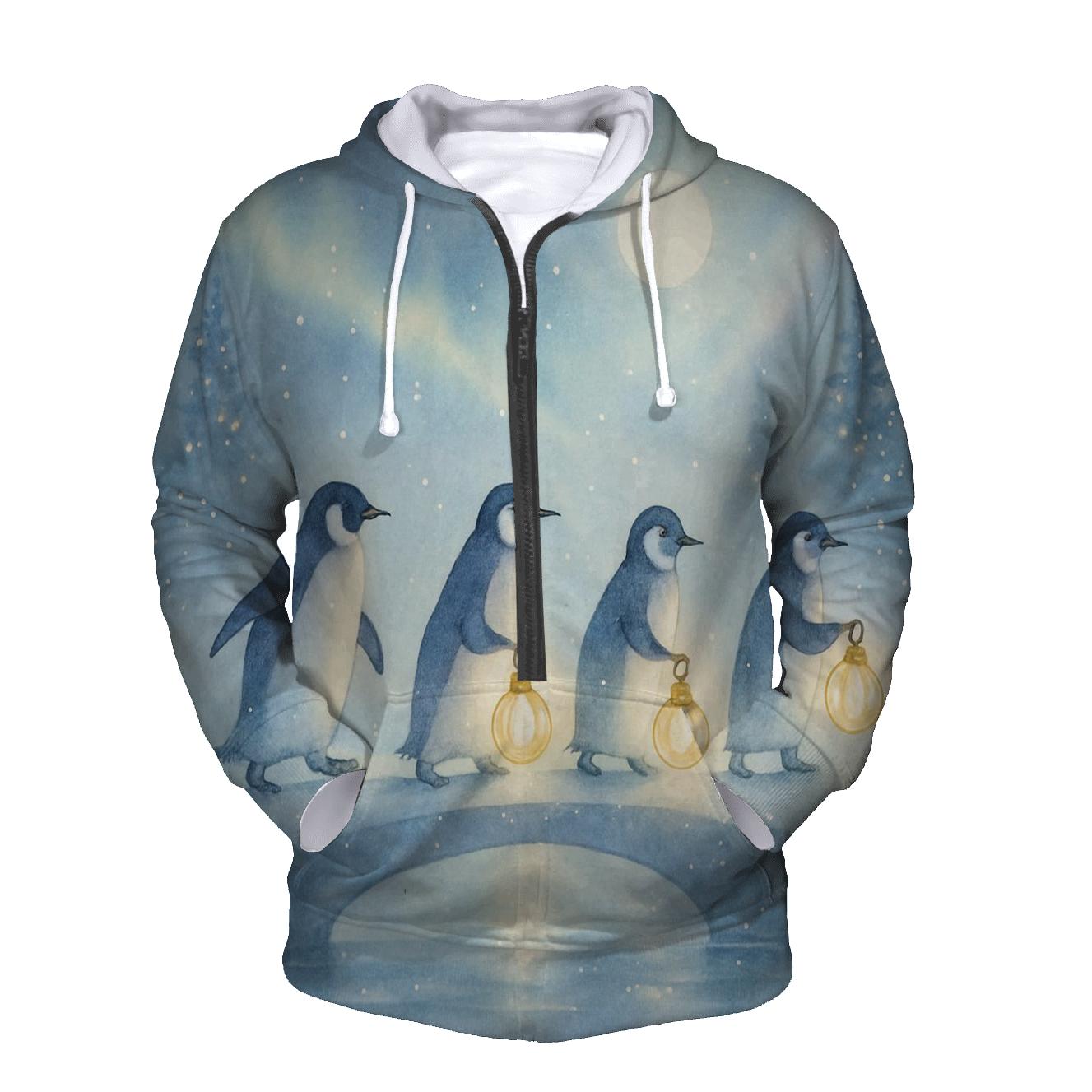 Penguin Lantern Parade premium hoodies