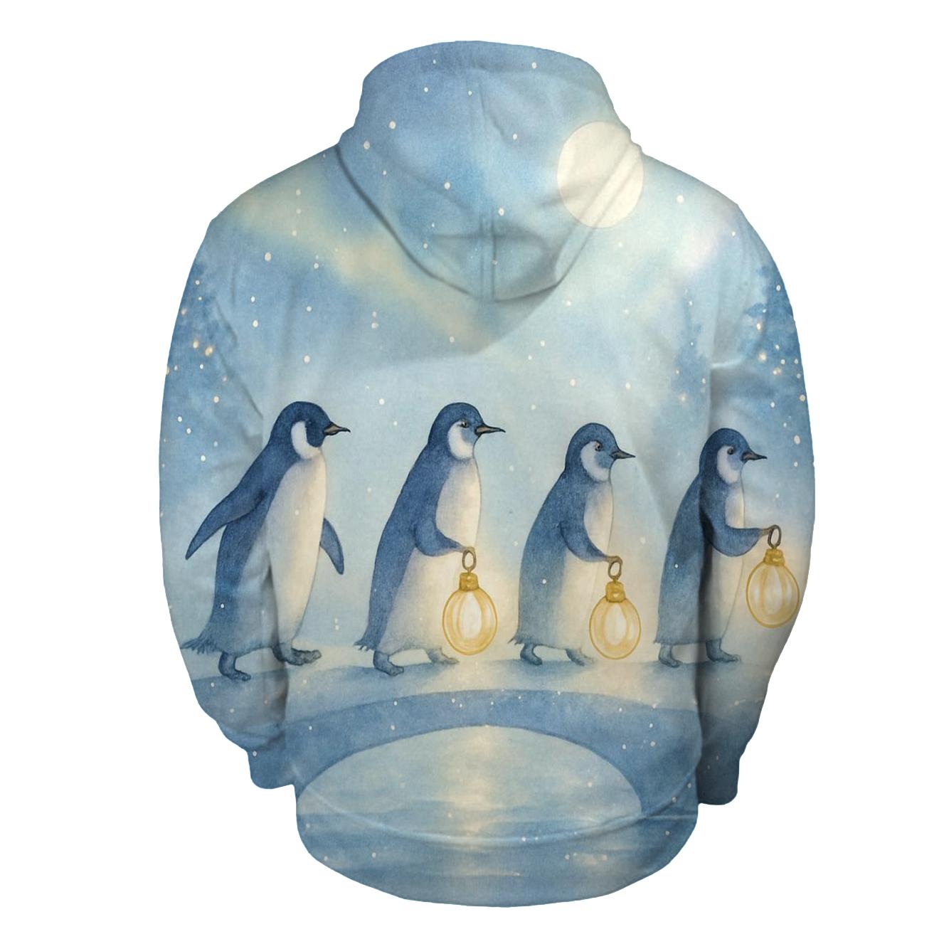 Penguin Lantern Parade premium hoodies