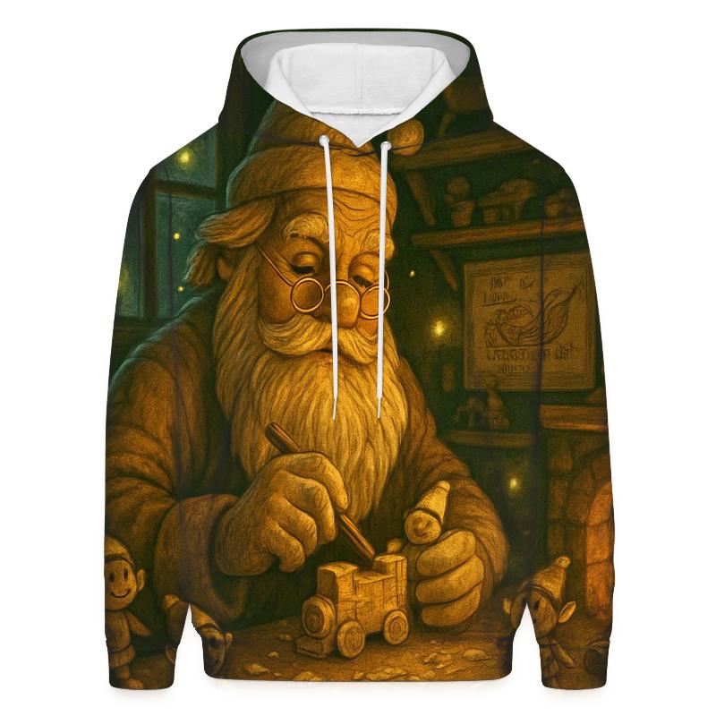 Woodland Toymaker Santa zip-up hoodies