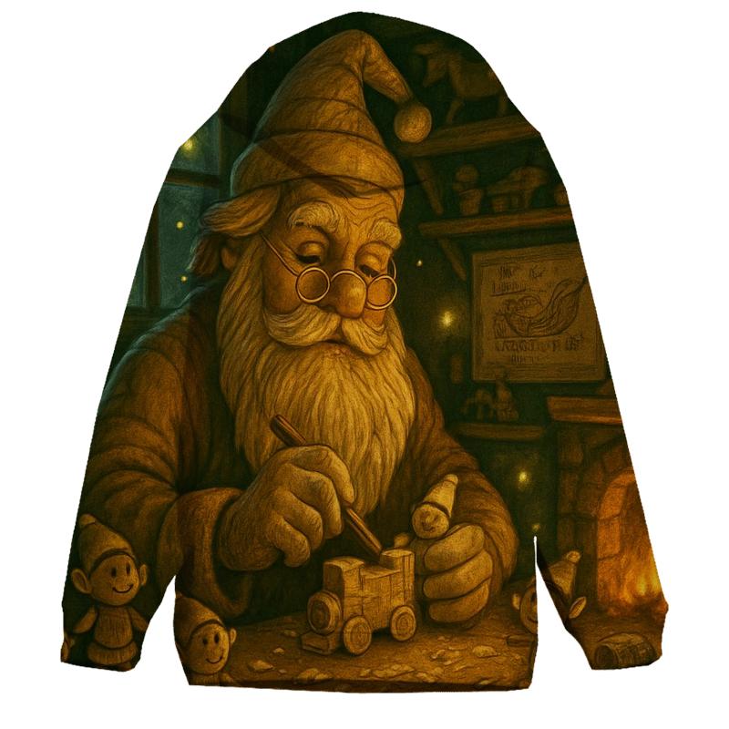 Woodland Toymaker Santa zip-up hoodies