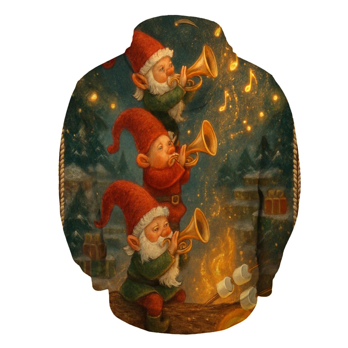 Gnome Yule Log Concert lightweight hoodies