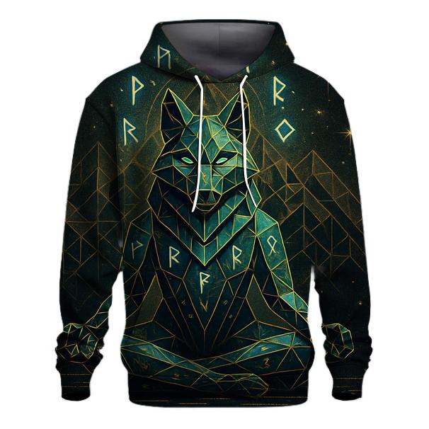 Geomancer Rune Wolf premium hoodies