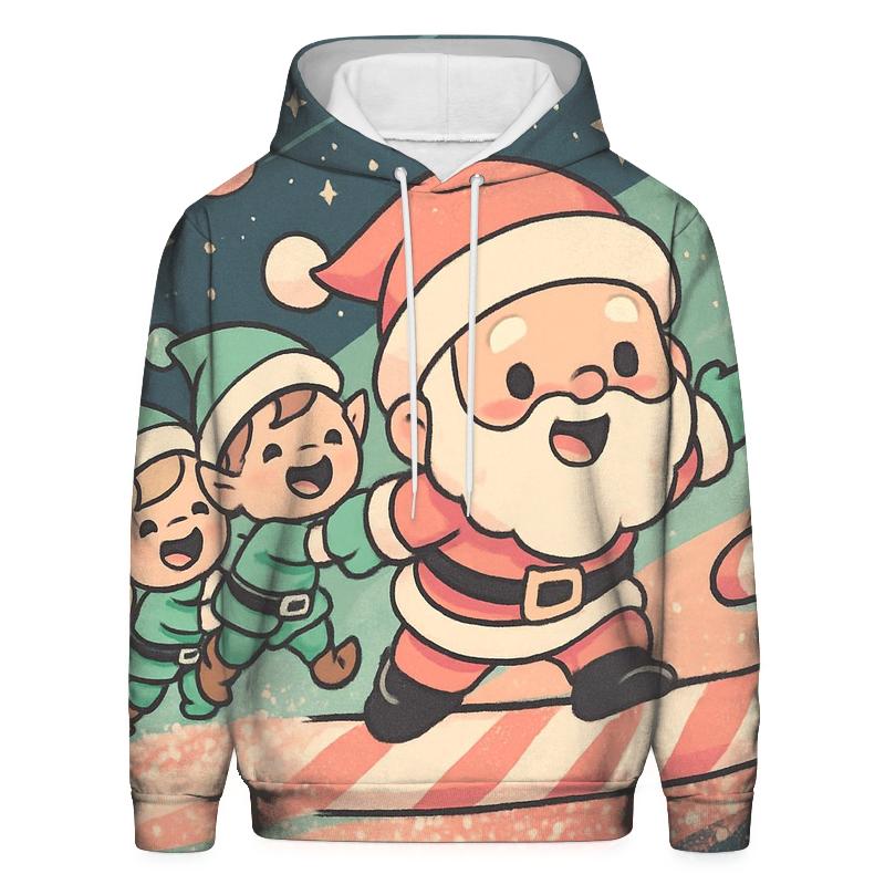 Candy Comet Santa designer hoodies