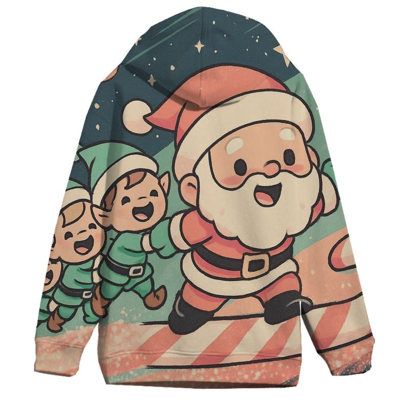 Candy Comet Santa designer hoodies