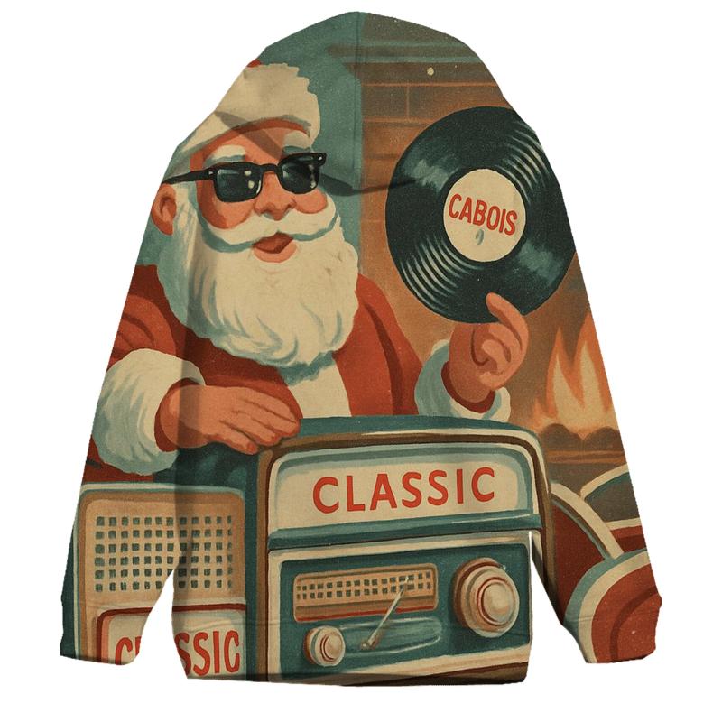 Retro Radio Santa custom hoodies