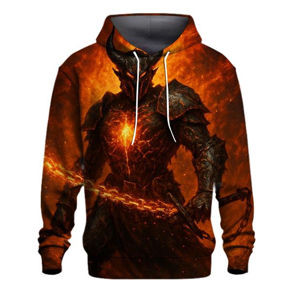 Furnace Heart Knight embroidered hoodies