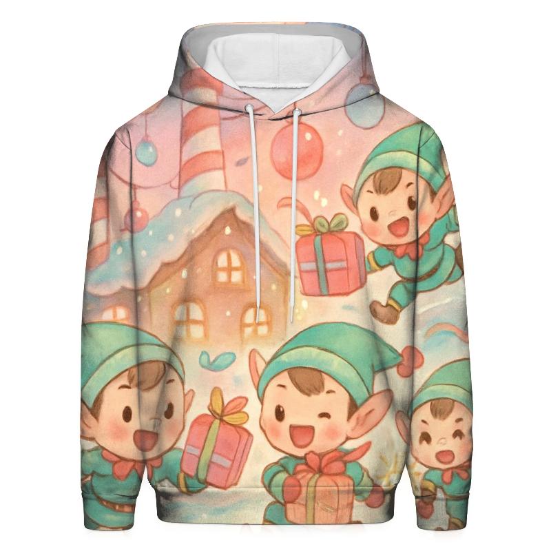Elf Workshop Skate Rink custom hoodies