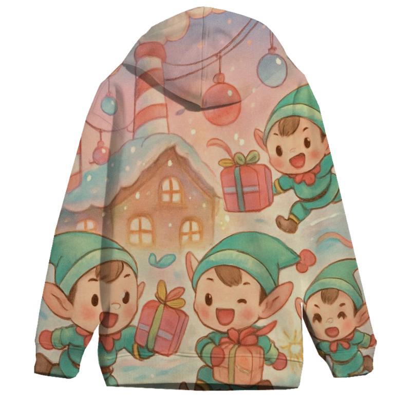 Elf Workshop Skate Rink custom hoodies