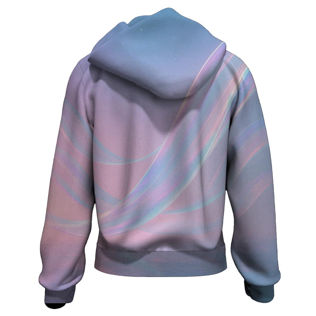 Aurora Glass Waves graphic hoodies