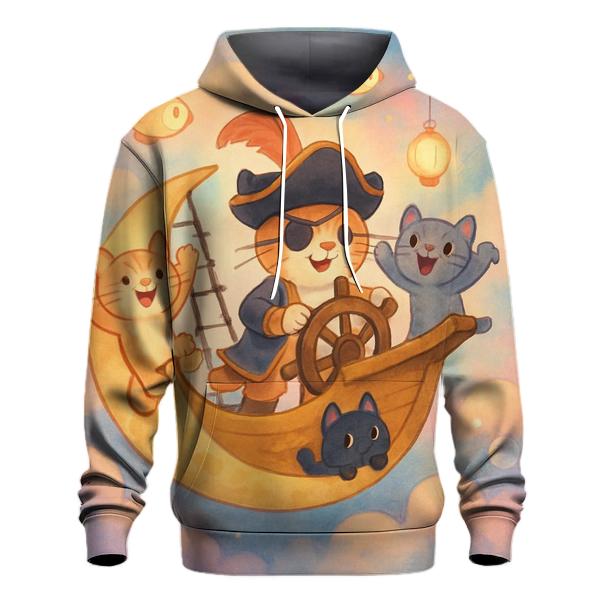 Dreamboat Cat Pirates pullover hoodies