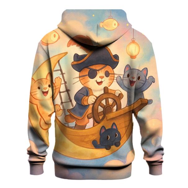 Dreamboat Cat Pirates pullover hoodies