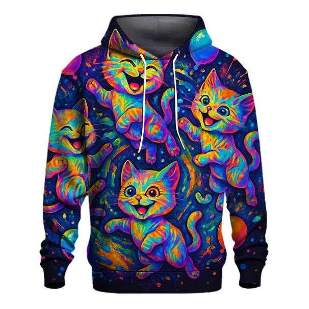 Psychedelic Party Kittens hoodie trends