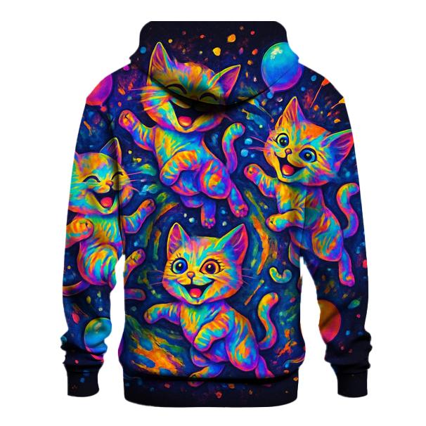Psychedelic Party Kittens hoodie trends
