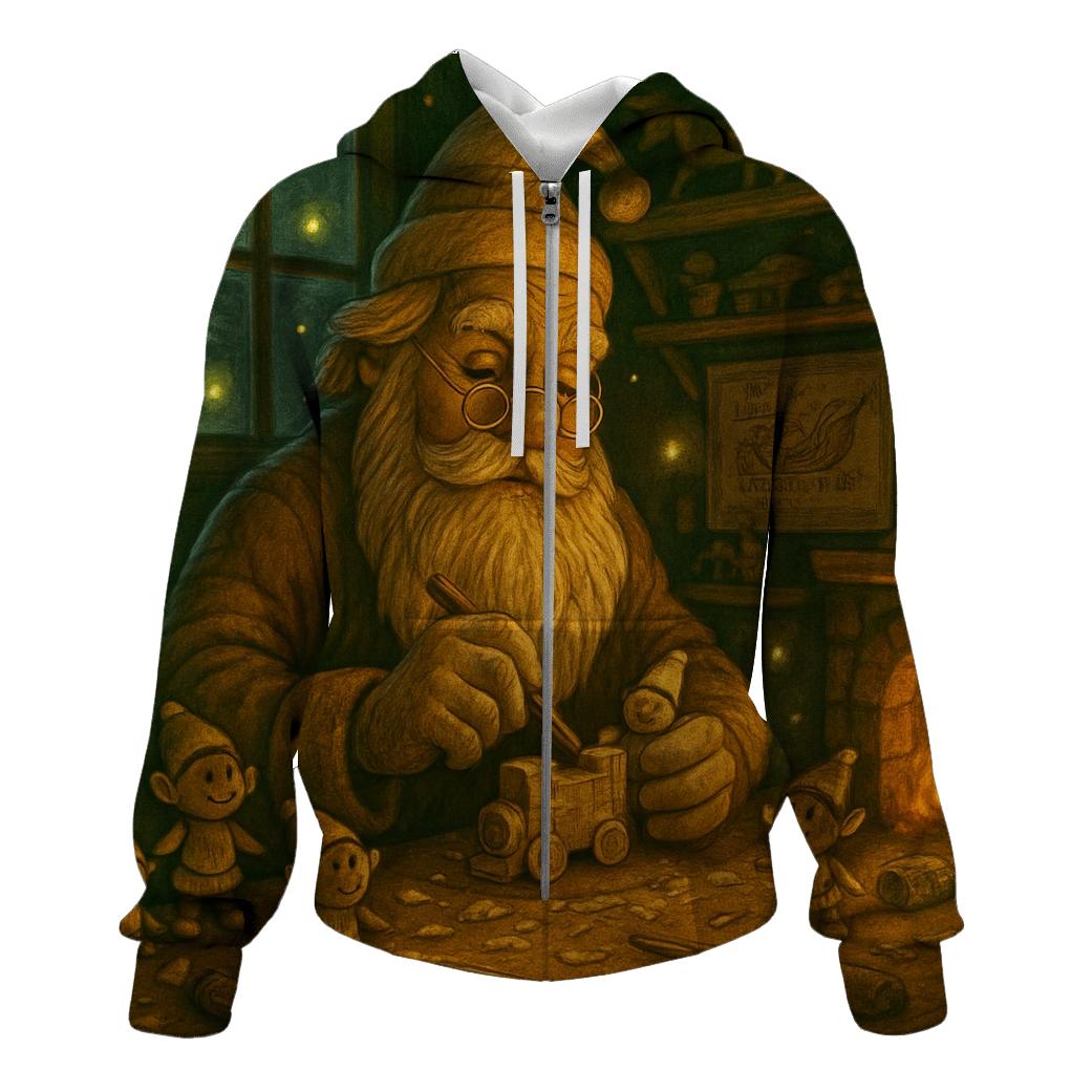 Woodland Toymaker Santa designer hoodies