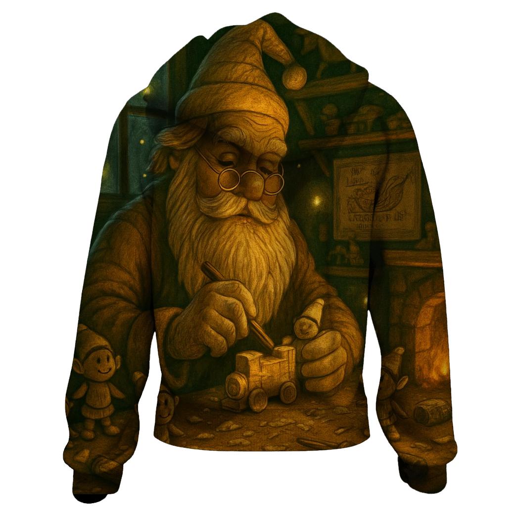 Woodland Toymaker Santa designer hoodies