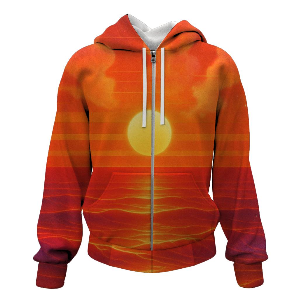 Vaporwave Sunset Drift hoodie styles