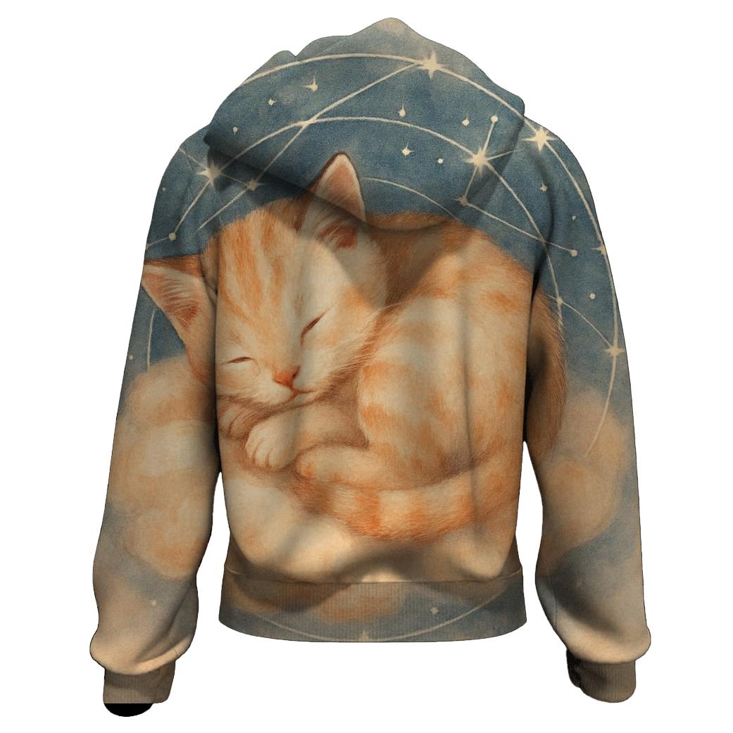 Constellation Naptime zip-up hoodies