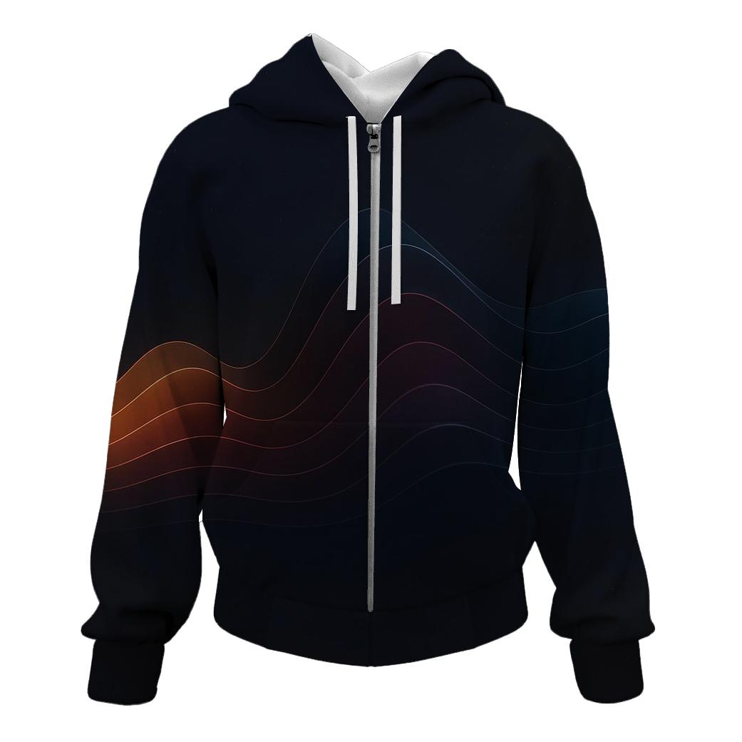 Chromatic Ridge Circuit designer hoodies