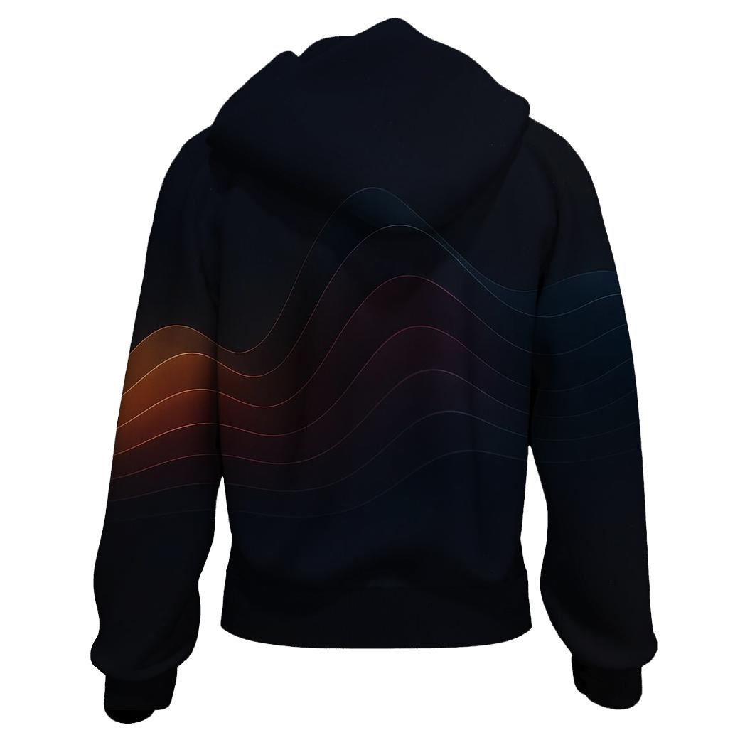 Chromatic Ridge Circuit designer hoodies
