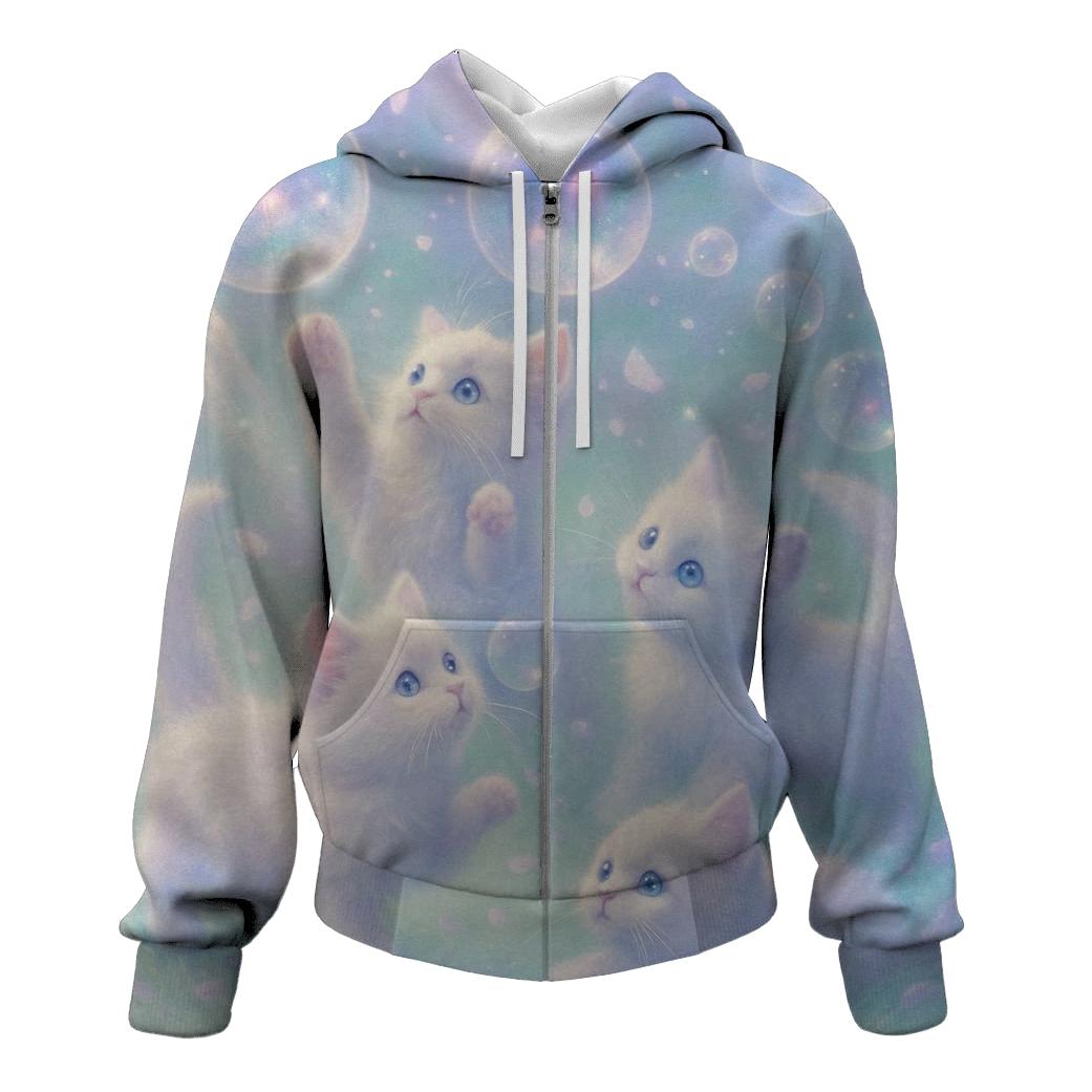 Bubble Nebula Kittens premium hoodies