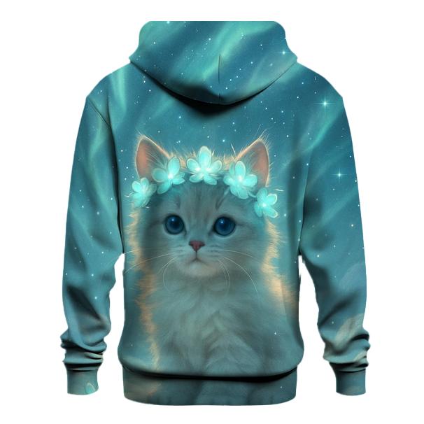 Aurora Crown Kitten graphic hoodies