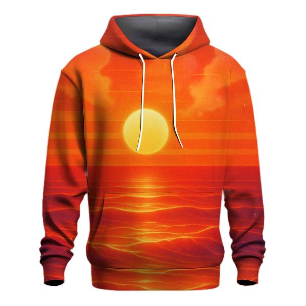 Vaporwave Sunset Drift heavyweight hoodies